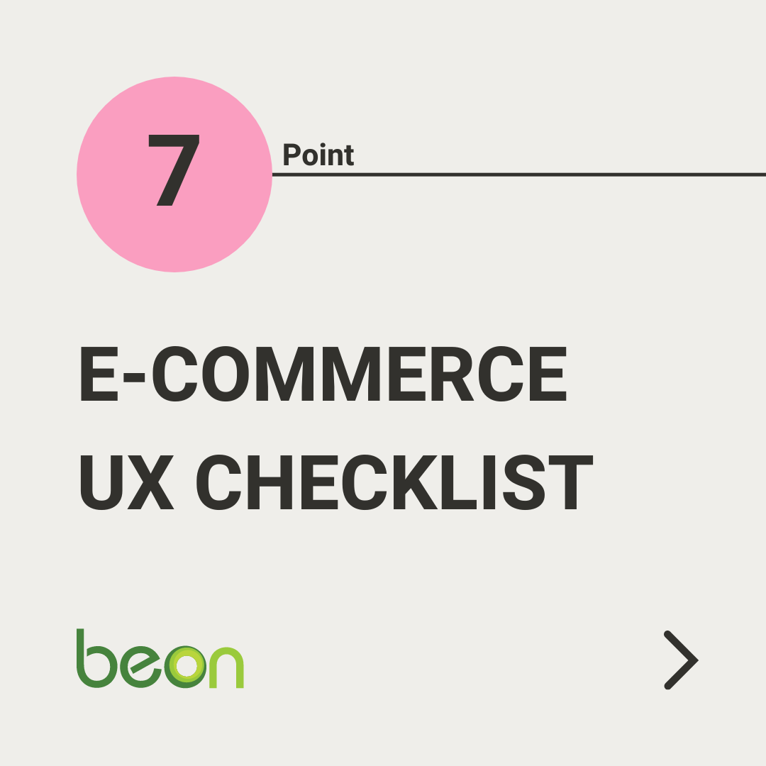 Title image for E-commerce UX Checklist
