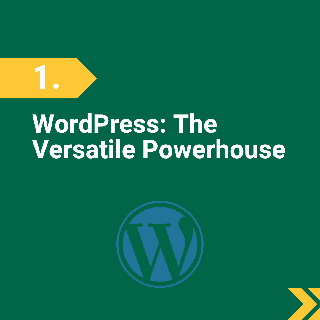 1. WordPress: The Versatile Powerhouse