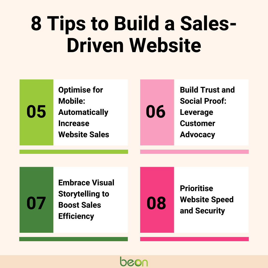 5-8 tips to build a sales-driven website
