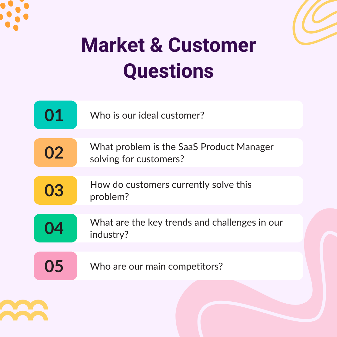 1-5 Market and customer questions