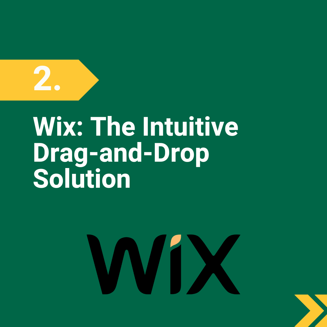 3. Wix: The Intuitive Drag-and-Drop Solution