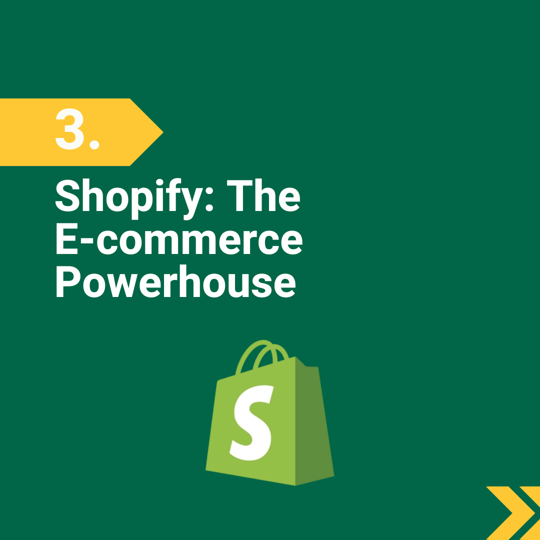 3. Shopify: The E-commerce Powerhouse