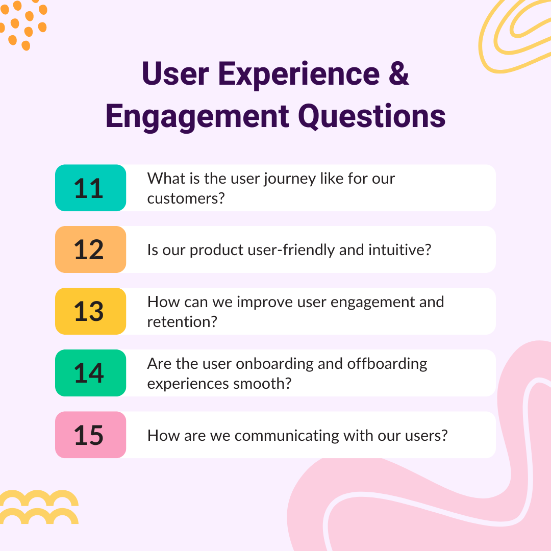 11-15 User experience and engagement questions
