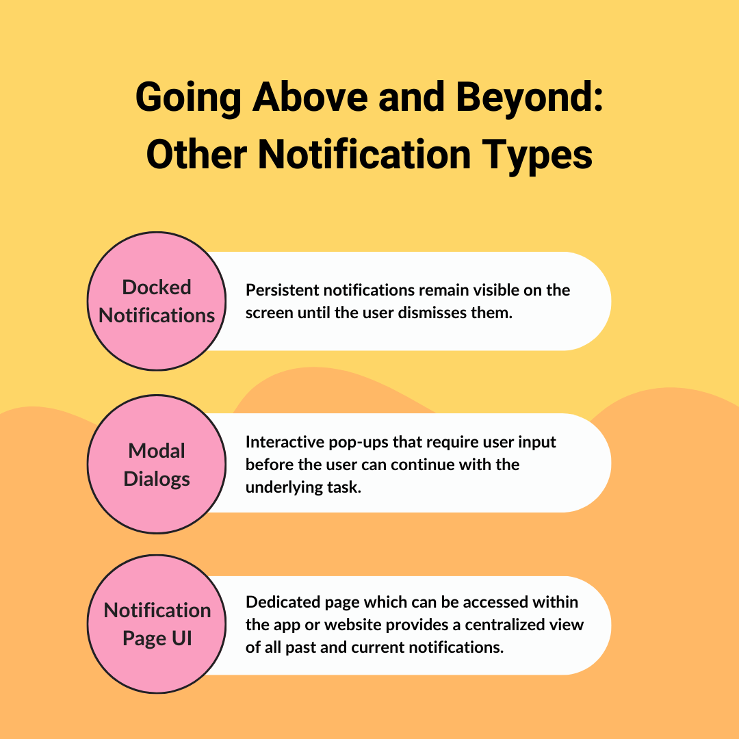 Going Above and Beyond: Other Notification Types