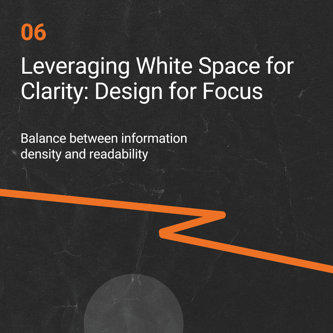6. Leveraging White Space for Clarity: Design for Focus